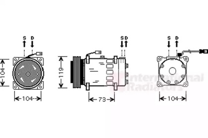 Компрессор VAN WEZEL 0900K180