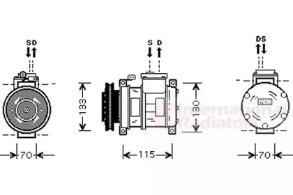 Компрессор VAN WEZEL 0700K064