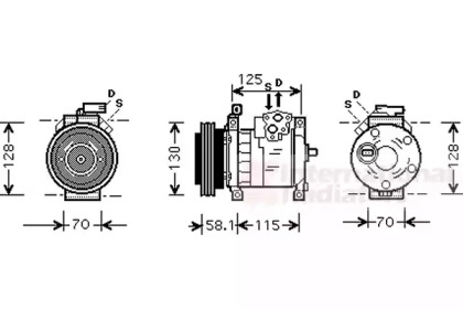 Компрессор VAN WEZEL 0700K094