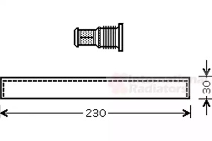 Осушитель VAN WEZEL 1100D061