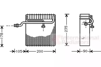 Испаритель VAN WEZEL 8100V036