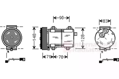 Компрессор VAN WEZEL 1800K283