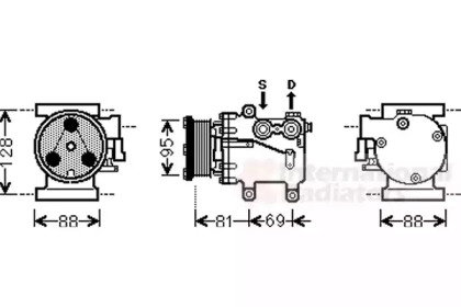 Компрессор VAN WEZEL 1800K437