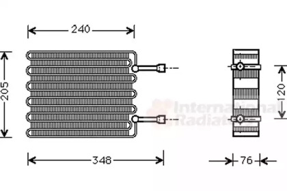 Испаритель VAN WEZEL 1800V022