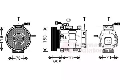 Компрессор VAN WEZEL 1700K031