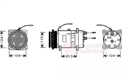 Компрессор VAN WEZEL 1700K064