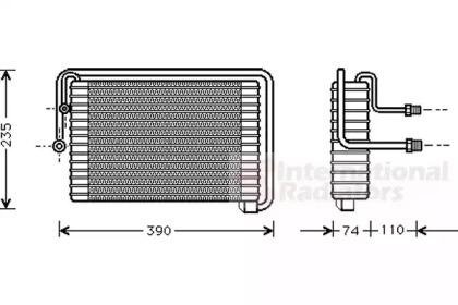 Испаритель VAN WEZEL 1700V021