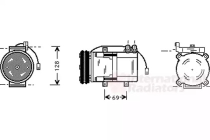 Компрессор VAN WEZEL 8200K063