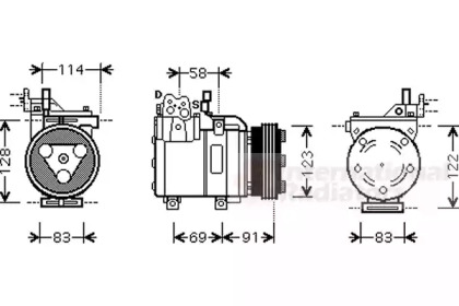 Компрессор VAN WEZEL 8200K196