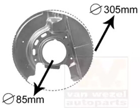 Накладка VAN WEZEL 0620372