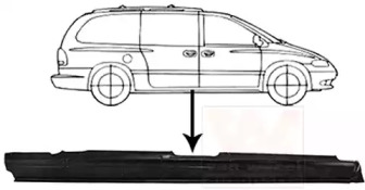 Порог VAN WEZEL 0732104