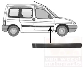 Облицовка / защитная накладка VAN WEZEL 0903424