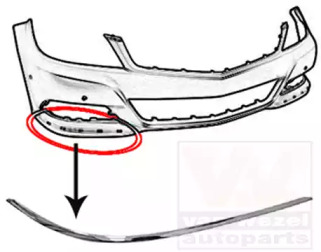 Облицовка / защитная накладка VAN WEZEL 3097482