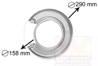 Накладка VAN WEZEL 3765373