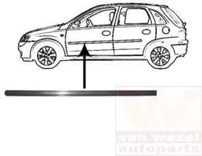 Облицовка / защитная накладка VAN WEZEL 3777423