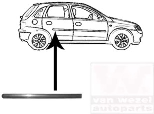 Облицовка / защитная накладка VAN WEZEL 3777426