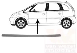 Облицовка / защитная накладка VAN WEZEL 3781423