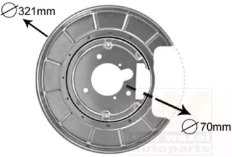 Накладка VAN WEZEL 4047374
