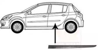 Облицовка / защитная накладка VAN WEZEL 4331425