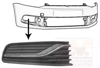 Решетка-облицовка VAN WEZEL 5814592