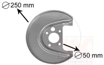 Накладка VAN WEZEL 5888373