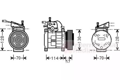 Компрессор VAN WEZEL 2100K034