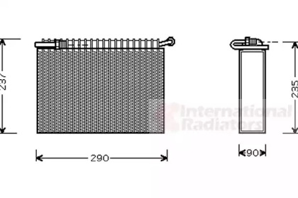 Испаритель VAN WEZEL 7300V006