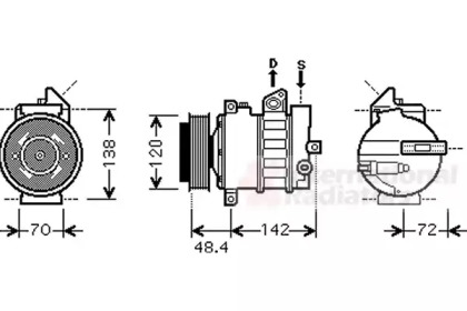 Компрессор VAN WEZEL 3000K437