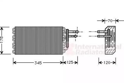 Испаритель VAN WEZEL 3000V049