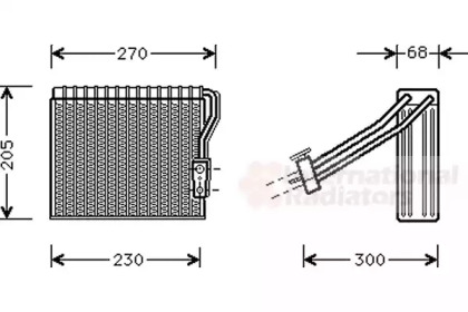 Испаритель VAN WEZEL 3000V051