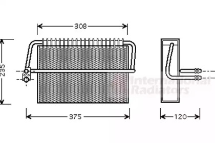 Испаритель VAN WEZEL 3000V326