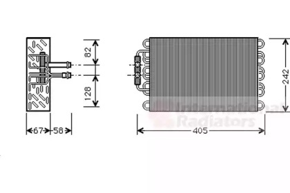 Испаритель VAN WEZEL 3000V375