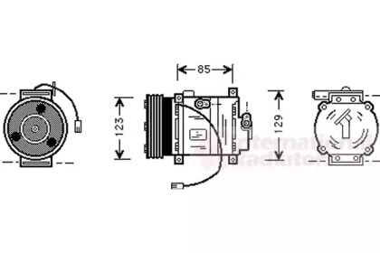 Компрессор VAN WEZEL 2700K132