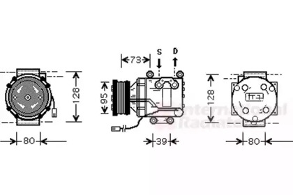 Компрессор VAN WEZEL 2700K170