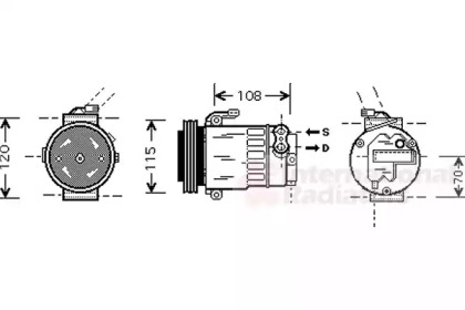 Компрессор VAN WEZEL 3700K312