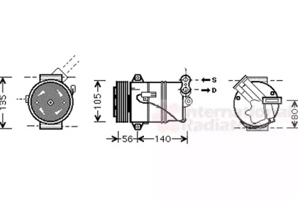 Компрессор VAN WEZEL 3700K429