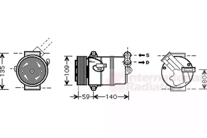 Компрессор VAN WEZEL 3700K446