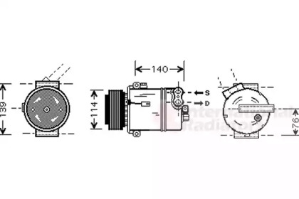 Компрессор VAN WEZEL 3700K451