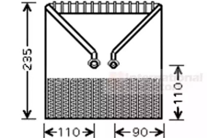 Испаритель VAN WEZEL 3700V414