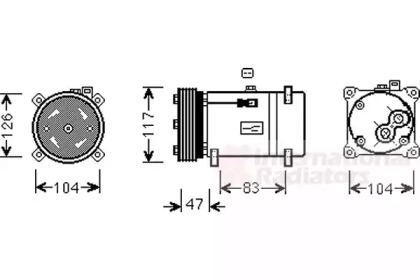 Компрессор VAN WEZEL 4000K066