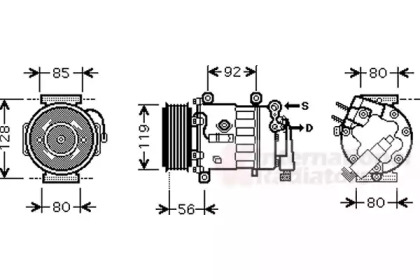 Компрессор VAN WEZEL 4000K328