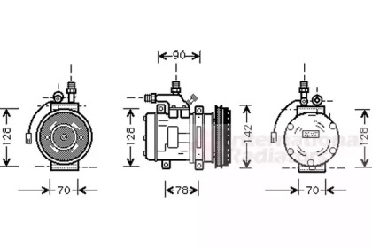 Компрессор VAN WEZEL 7400K029