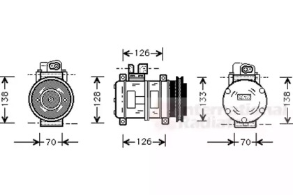 Компрессор VAN WEZEL 7400K031