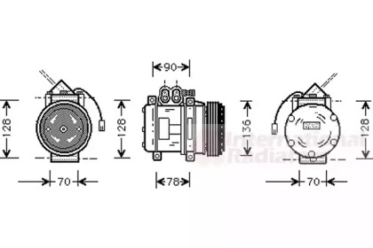 Компрессор VAN WEZEL 7400K034