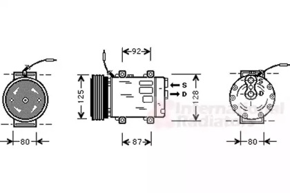 Компрессор VAN WEZEL 4300K067