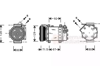 Компрессор VAN WEZEL 4300K281