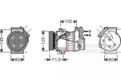 Компрессор VAN WEZEL 4300K393