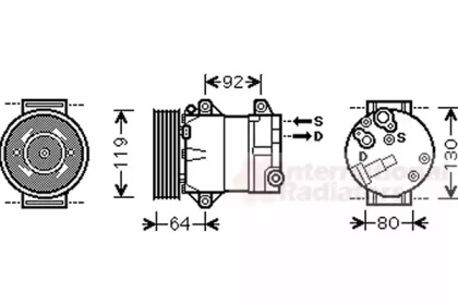 Компрессор VAN WEZEL 4300K429