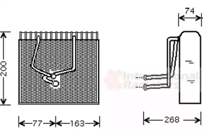 Испаритель VAN WEZEL 4300V173