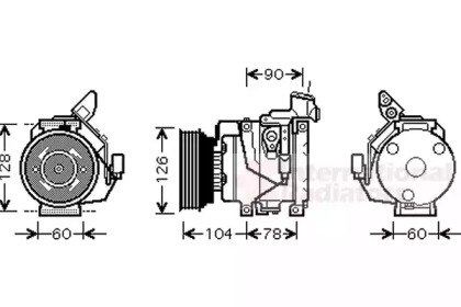 Компрессор VAN WEZEL 5300K437